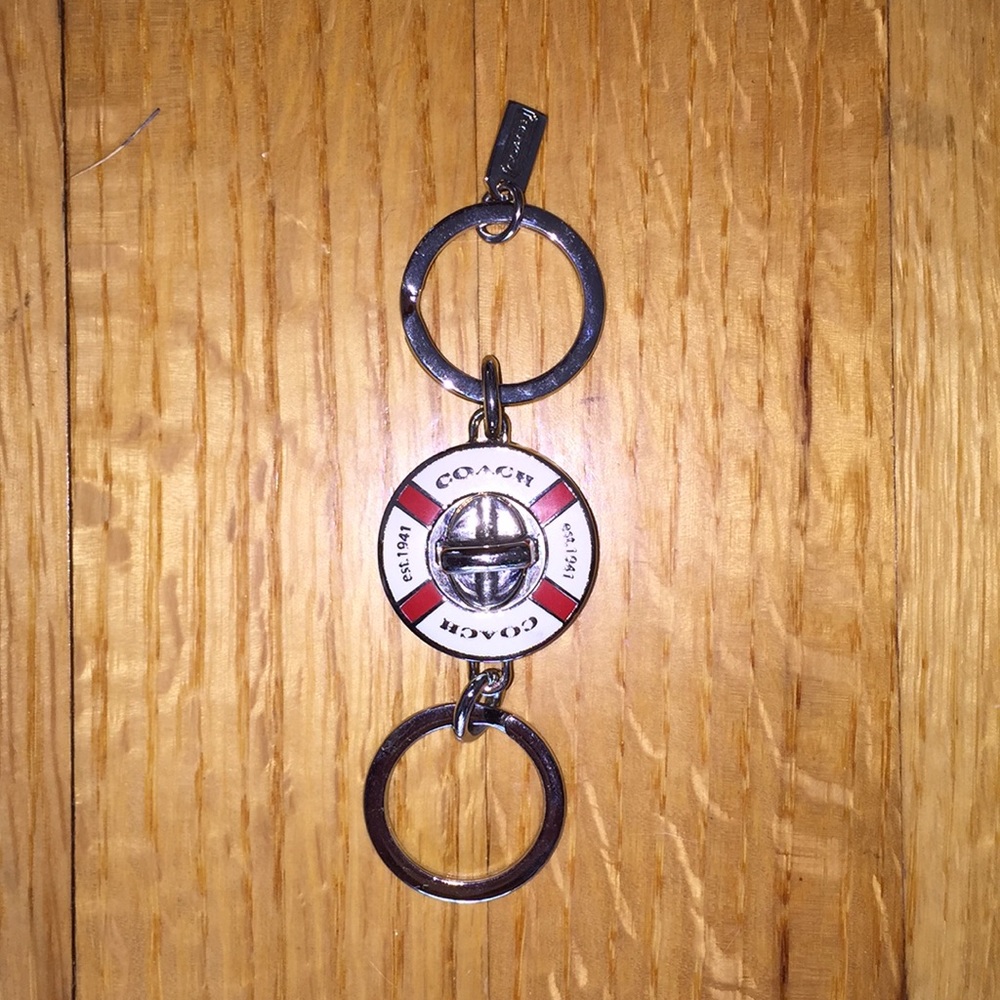 Rare New Coach Life Preserver Valet Key Ring